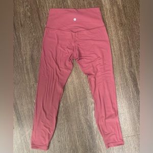 Lululemon dusty rose leggings